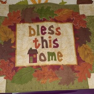 4 pc Thanksgiving Placemats Farmhouse Bless This Home Harvest